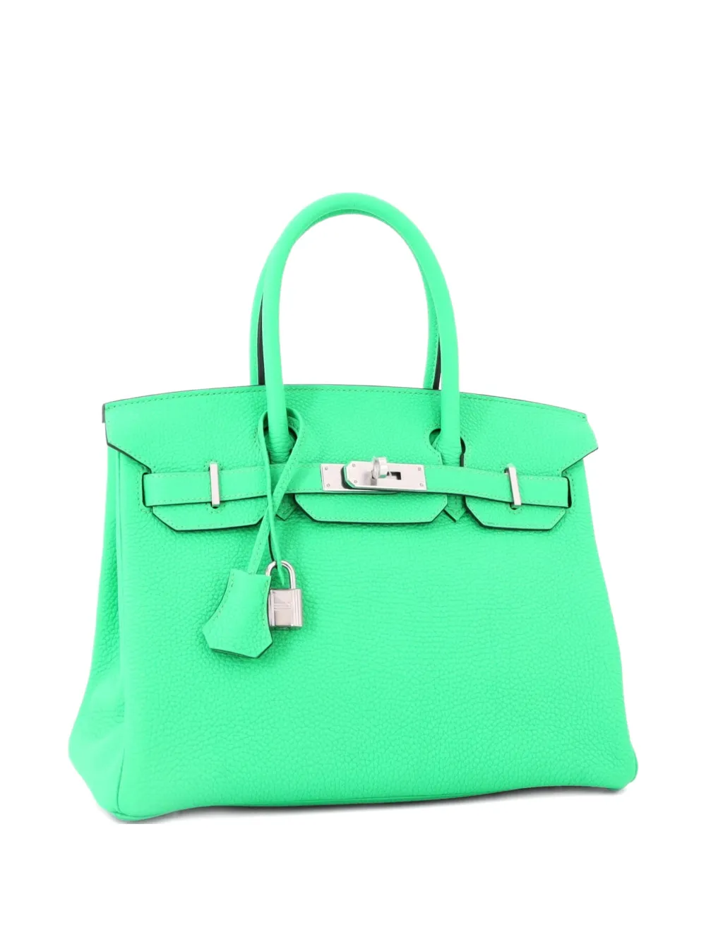 Hermès Pre-Owned Birkin Handbag Green Togo with Palladium Hardware 30 tote bag | Green | Image 1