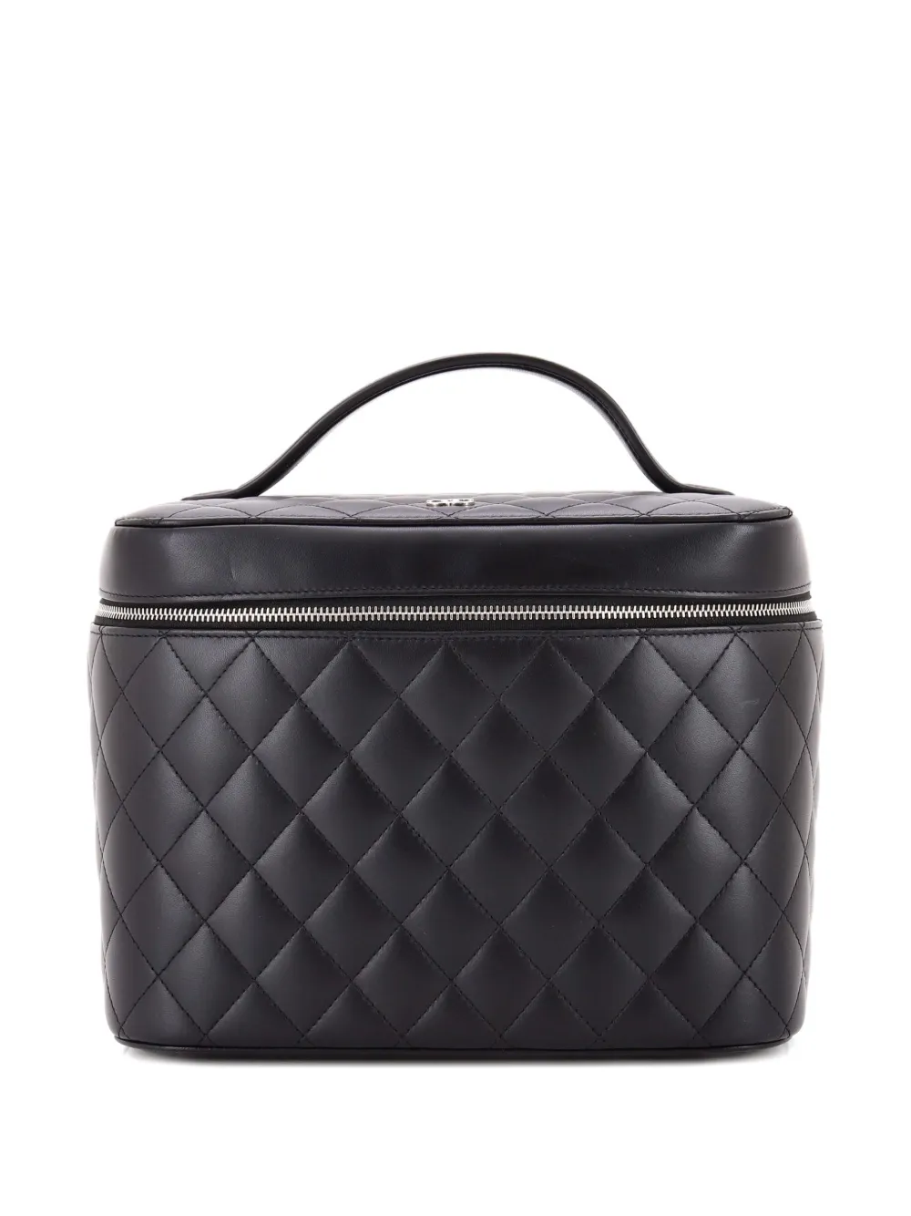 CHANEL Pre-Owned Classic Vanity Case Quilted Lambskin Large pouch - Nero