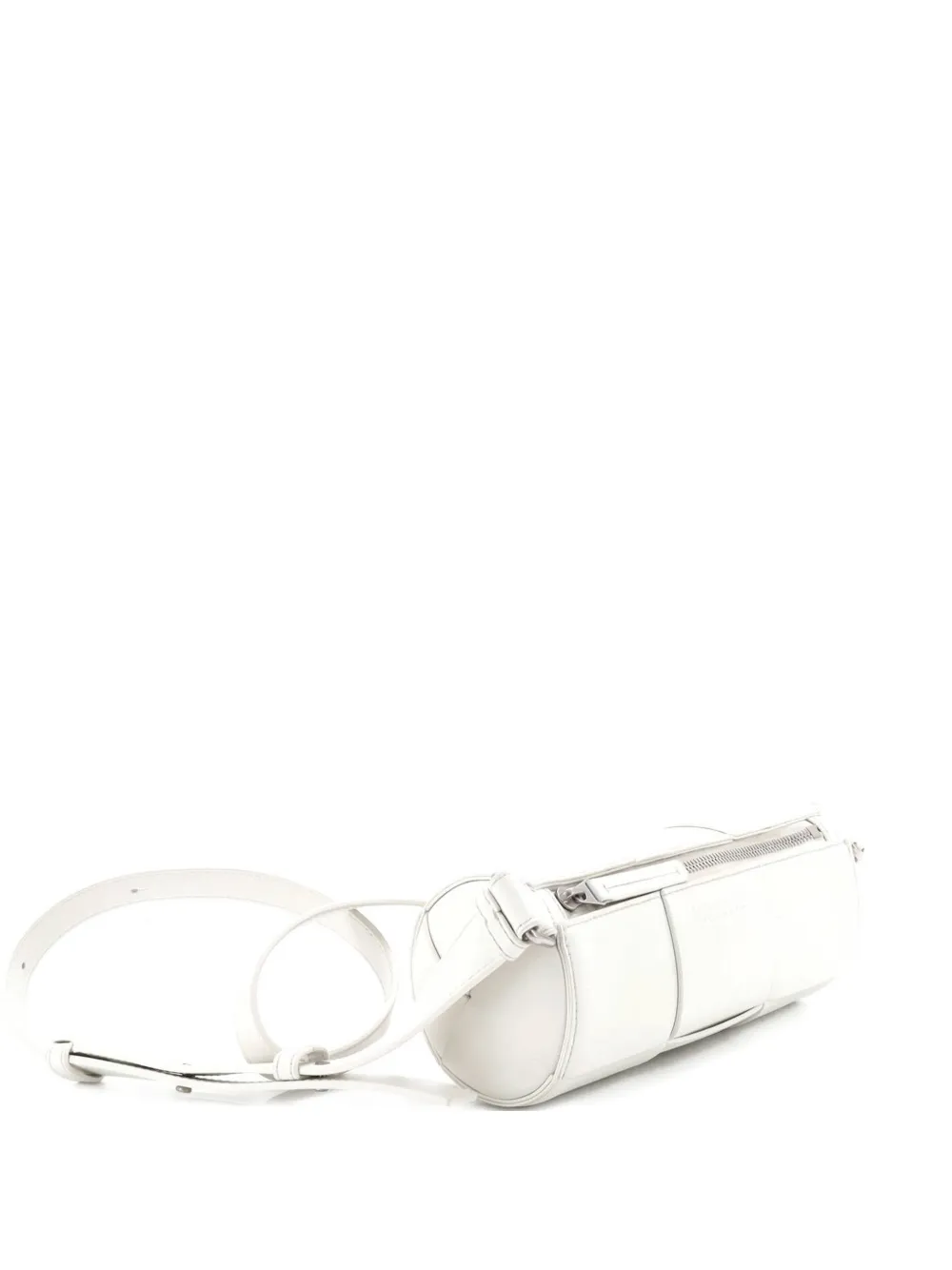 Bottega Veneta Pre-Owned Canette Maxi Intrecciato Leather Small crossbody bag - Bianco