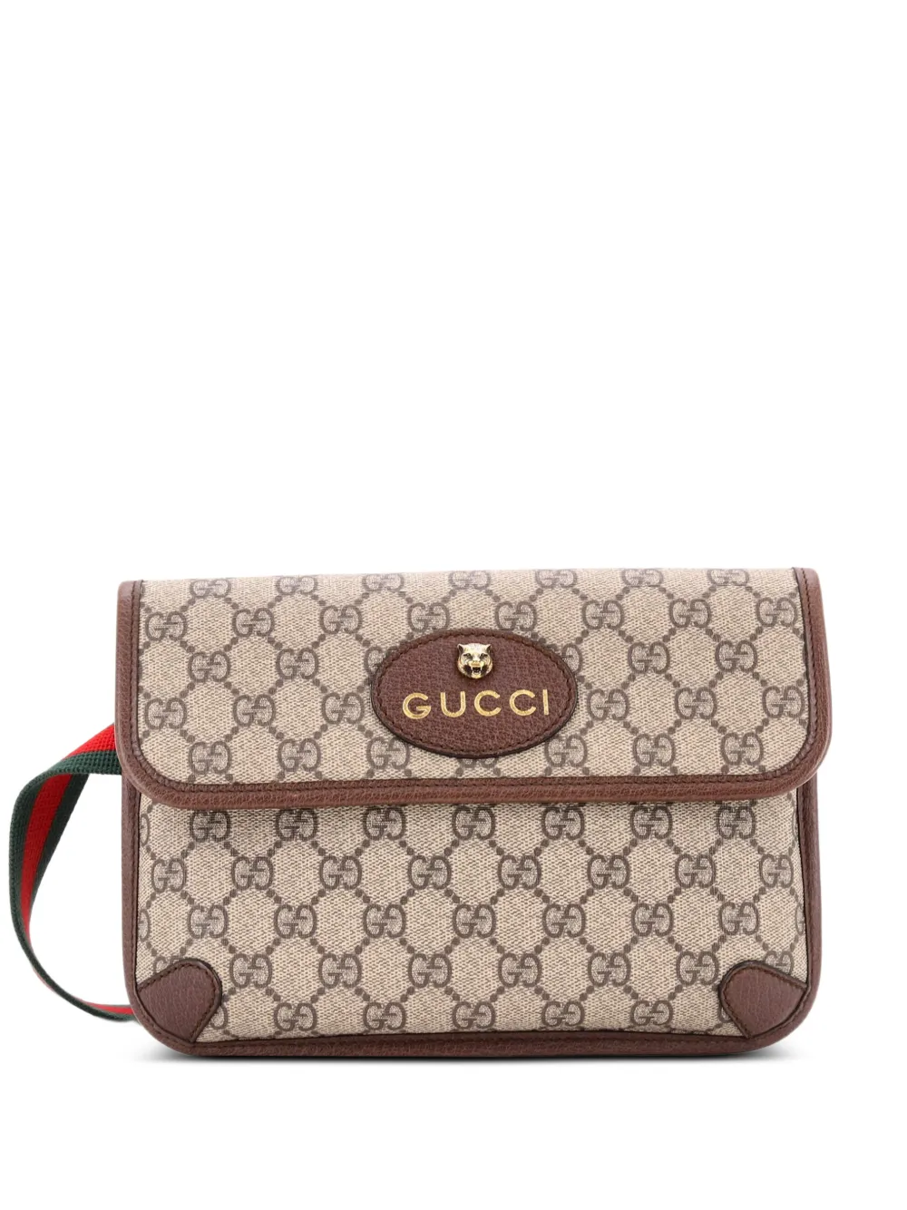 Gucci Pre-Owned Neo Vintage Flap GG Coated Canvas belt bag - Marrone