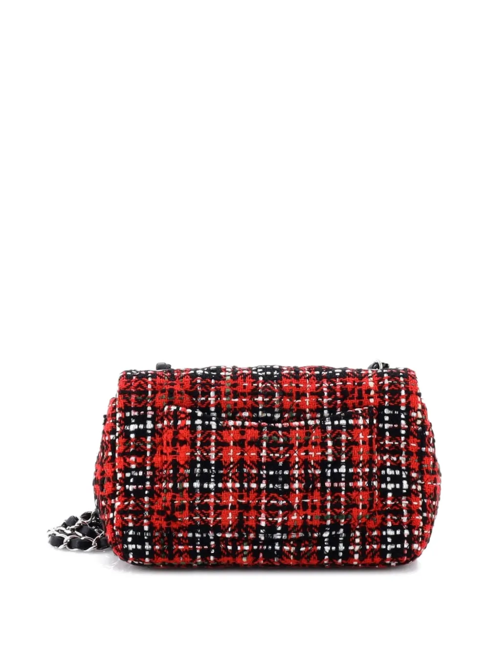 Classic Single Flap Bag Quilted Tweed Mini Crossbody Bag