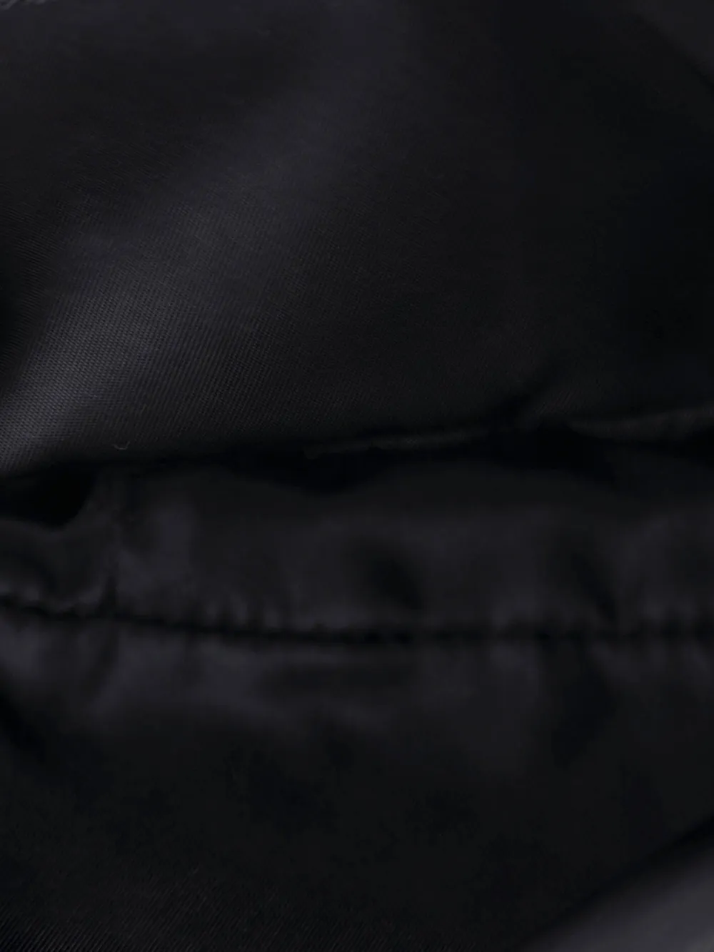 PRADA Pre-owned Front Pocket Re-nylon With Saffiano Leather Belt Bag In Black