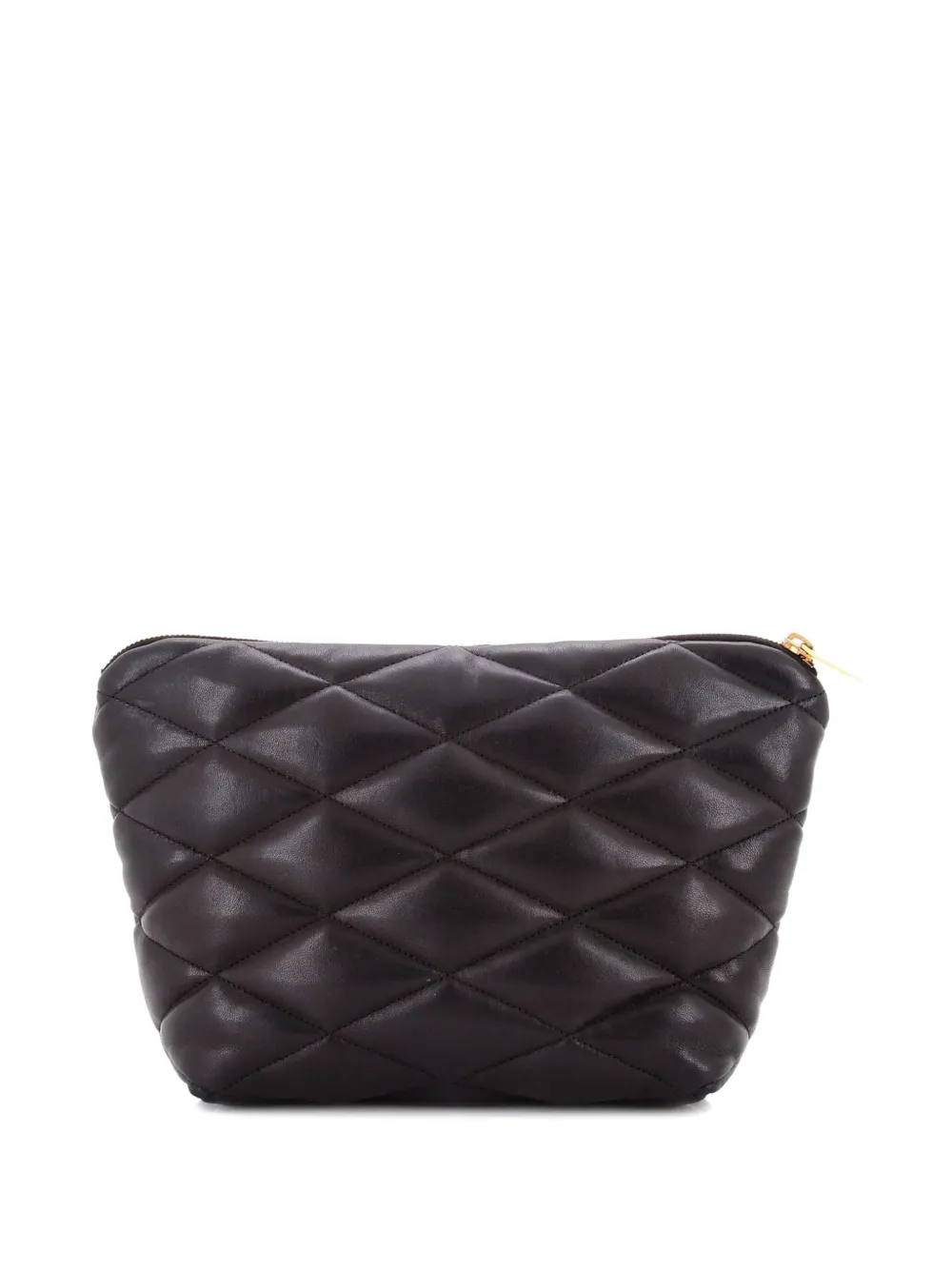 Saint Laurent Pre-Owned Sade Puffer Zip Cosmetic Quilted Leather pouch | Image 2