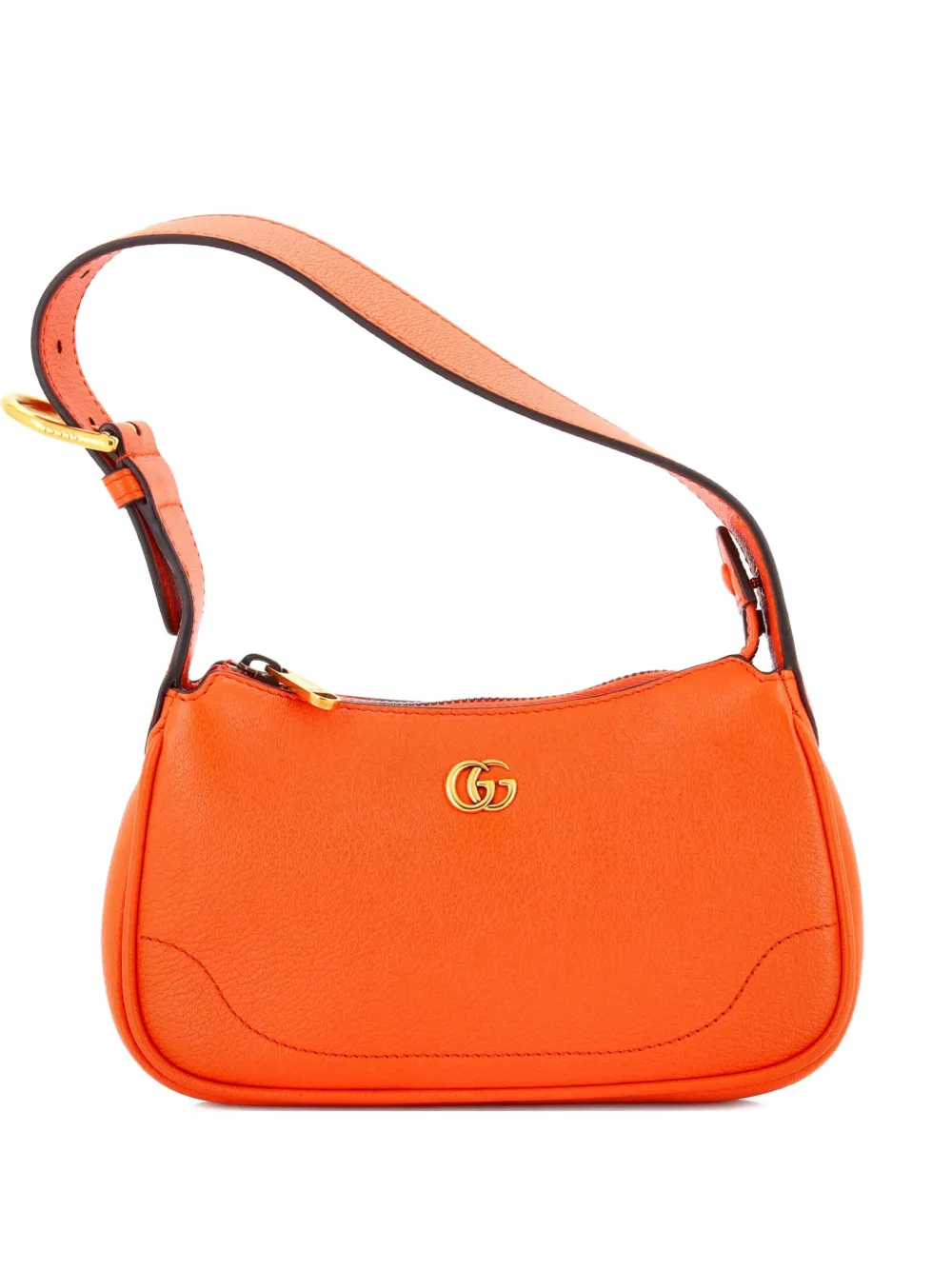 Gucci Pre-Owned Aphrodite Leather Mini shoulder bag - Arancione