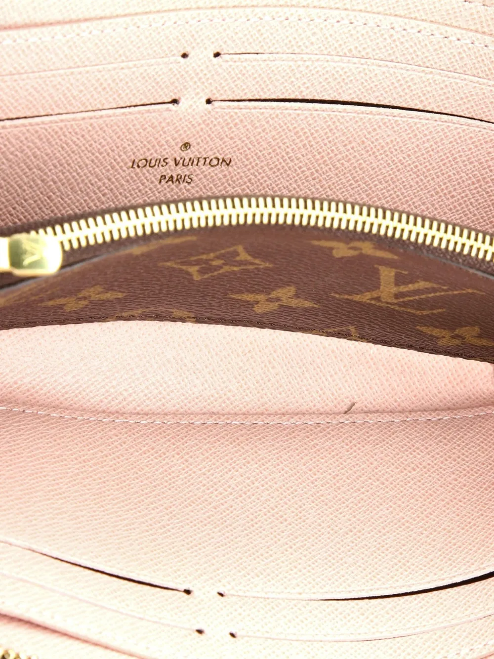 Pre-owned Louis Vuitton Clemence Wallet Monogram Canvas Small Wallets In Brown