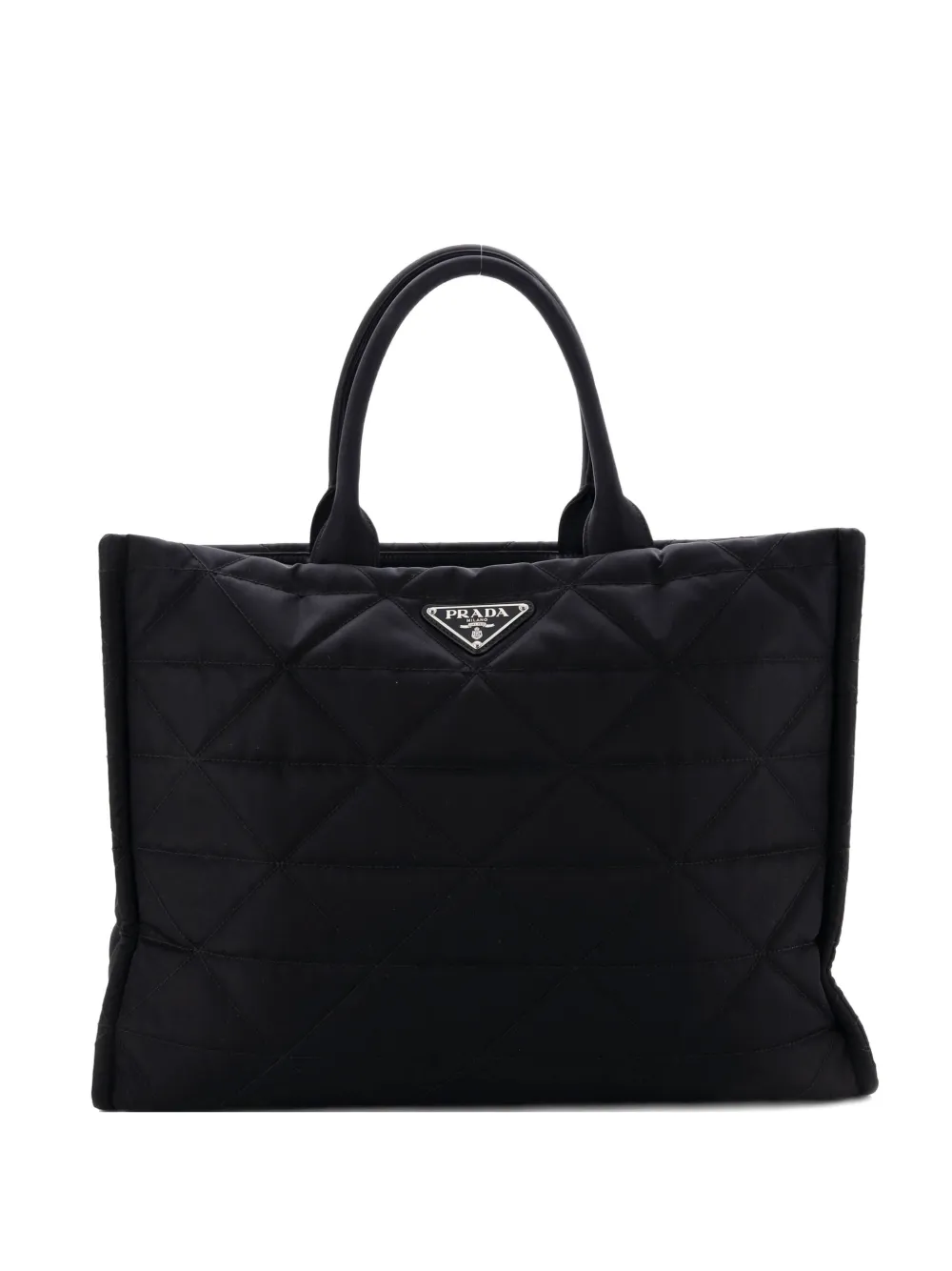 Prada Pre-Owned Open Shopping Quilted Re-Nylon Large tote bag | nero | Image 1