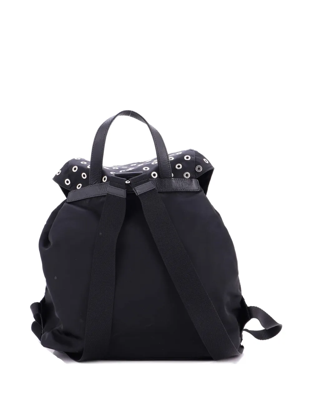 Prada Pre-Owned Double Front Pocket Tessuto with Grommet Detail Medium backpack | Pre-Owned | Image 2