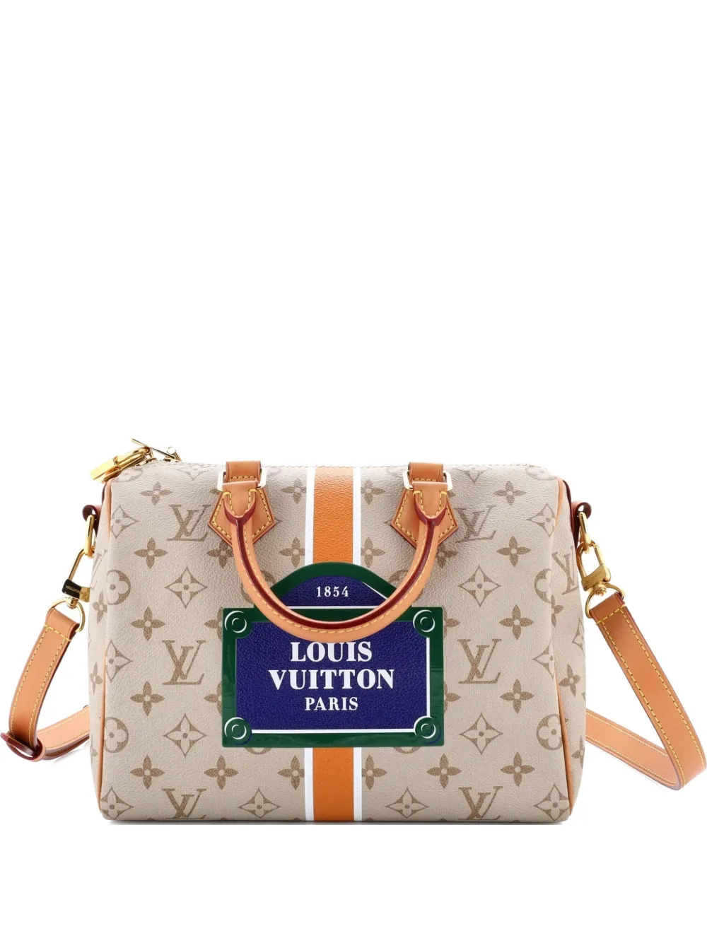 Louis Vuitton Pre-Owned Speedy Bandouliere Bag Monopaname Canvas 25 satchel - Toni neutri