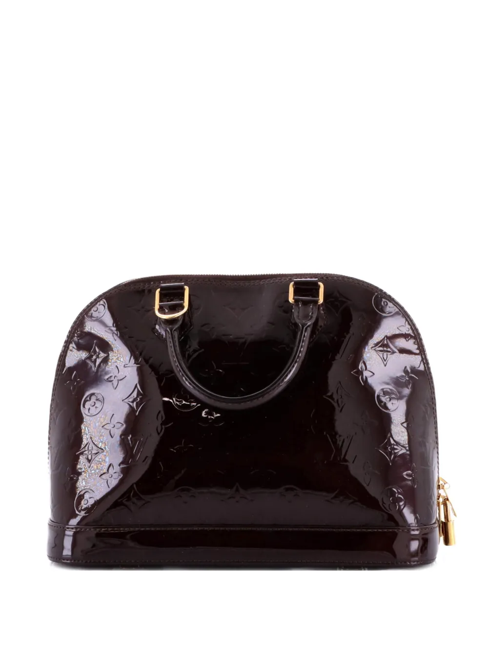 Louis Vuitton Pre-Owned Alma Handbag Monogram Vernis PM satchel - Rosso