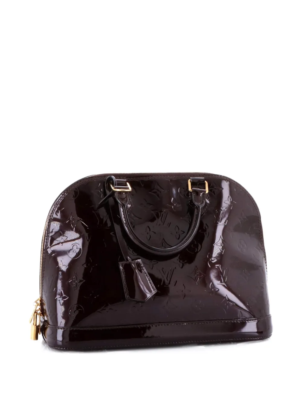 Louis Vuitton Pre-Owned Alma Handbag Monogram Vernis PM satchel - Rosso