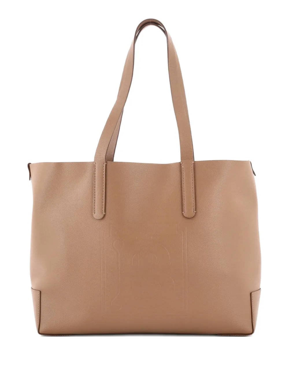 Burberry Pre-Owned TB Logo Leather Medium tote bag - Toni neutri