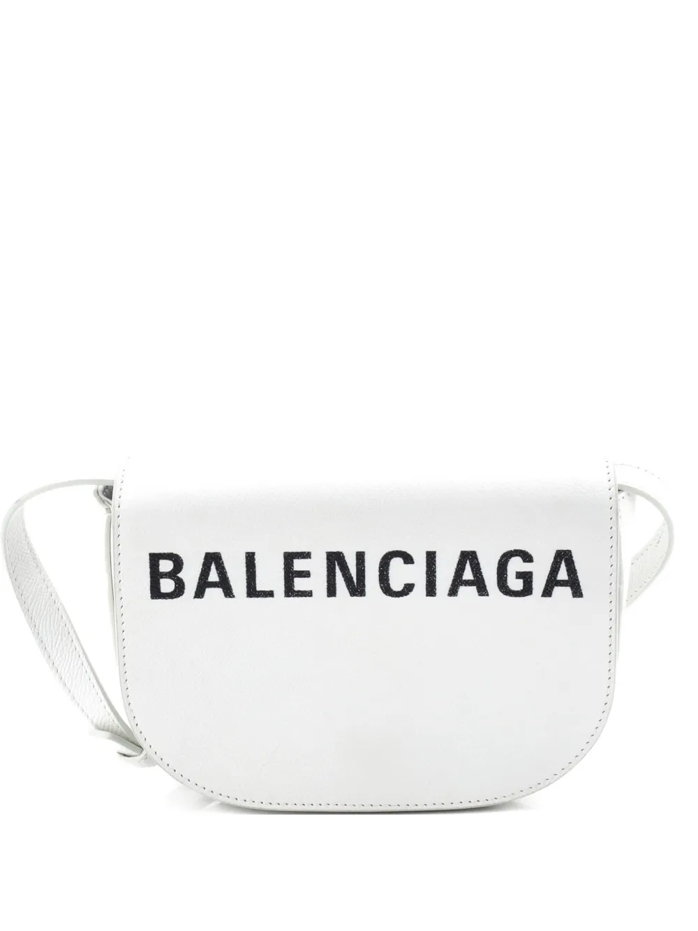 Balenciaga Pre-Owned Logo Ville Day Bag Leather Small crossbody bag - Bianco