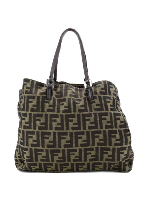 Fendi Pre-Owned Vintage Open Zucca Canvas Medium tote bag
