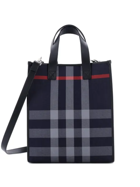 Burberry Pre-Owned Book Check E-Canvas Medium tote bag
