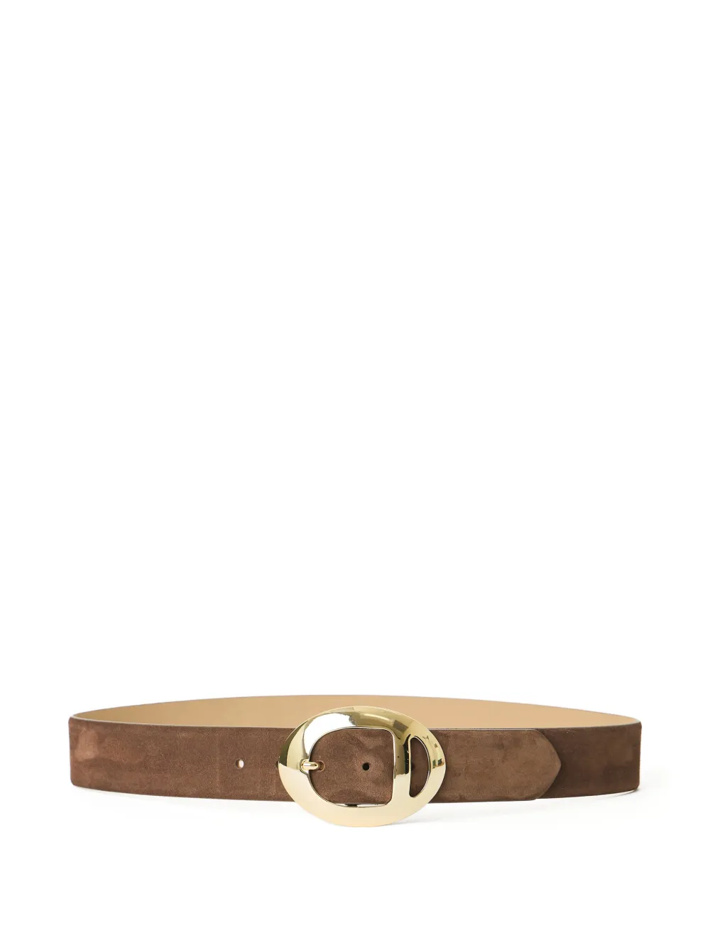 B-Low The Belt Odette oval-buckle suede belt - Marrone
