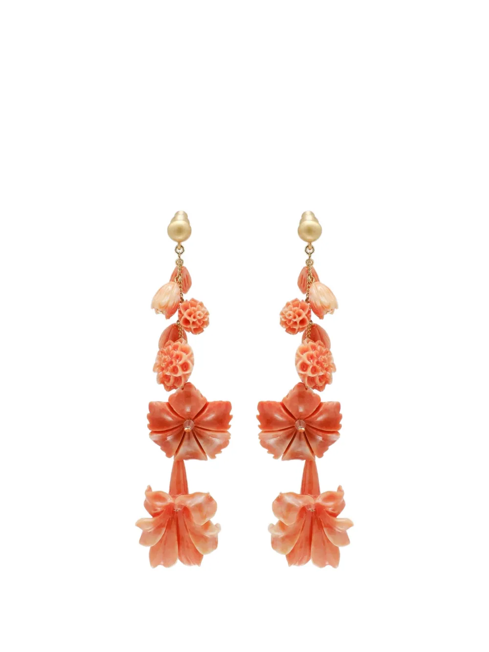 Cult Gaia Giana flower-drop earrings - Oro