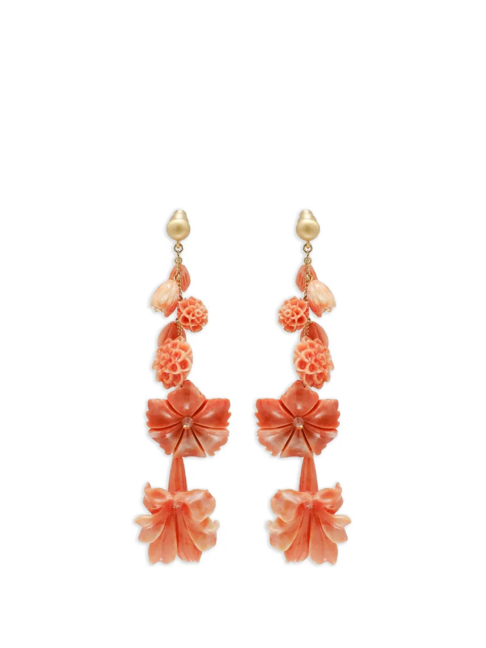Cult Gaia Giana flower-drop earrings - Oro