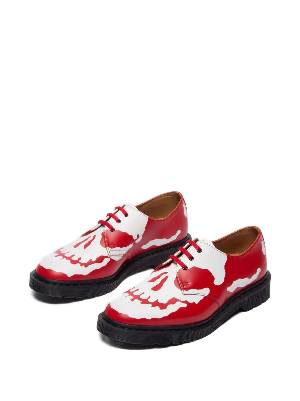 Dr. Martens 1461 skull-print derby shoes Rood