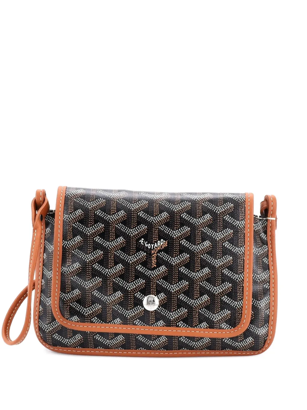 Goyard Pre-Owned Plumet Clutch Wallet Coated Canvas crossbody bag - Marrone