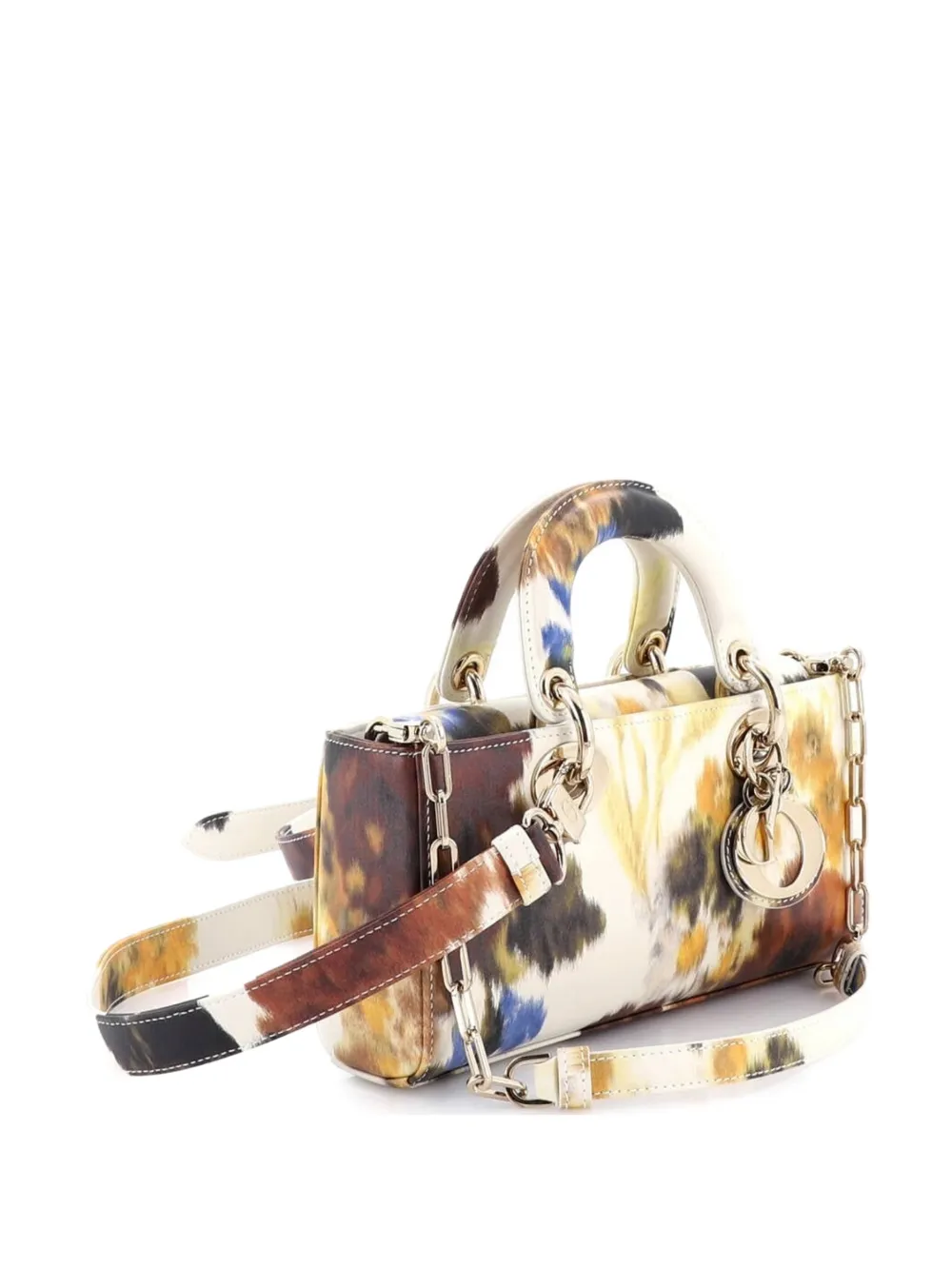 Lady D-Joy Bag Printed Leather Small Satchel