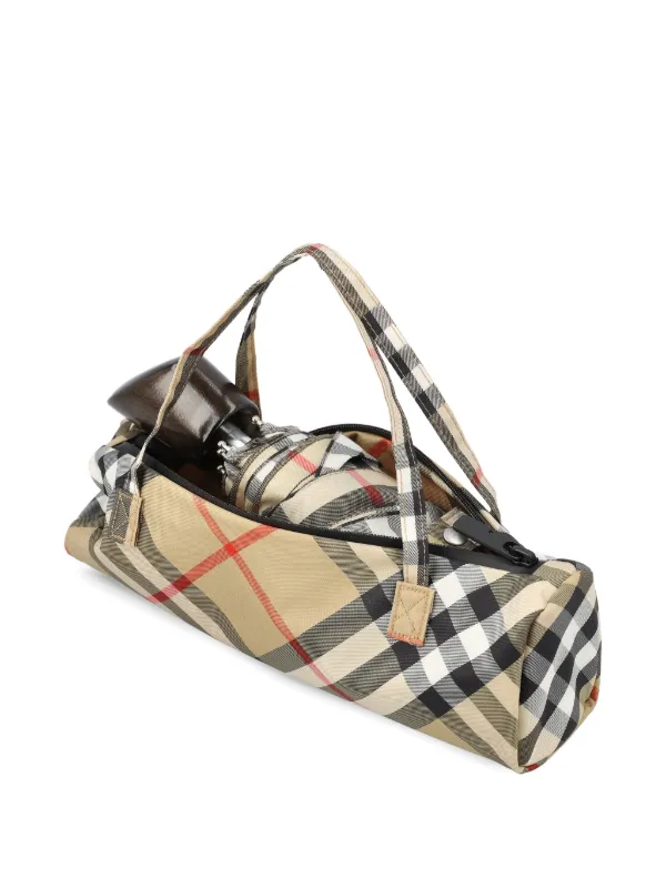 BURBERRY チェック柄長傘 Burberry チェック傘 | ニュートラル | FARFETCH JP