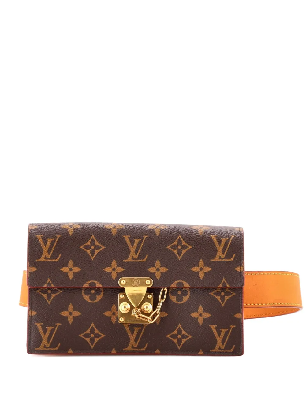 Louis Vuitton Pre-Owned S Lock Pouch Monogram Canvas belt bag - Marrone