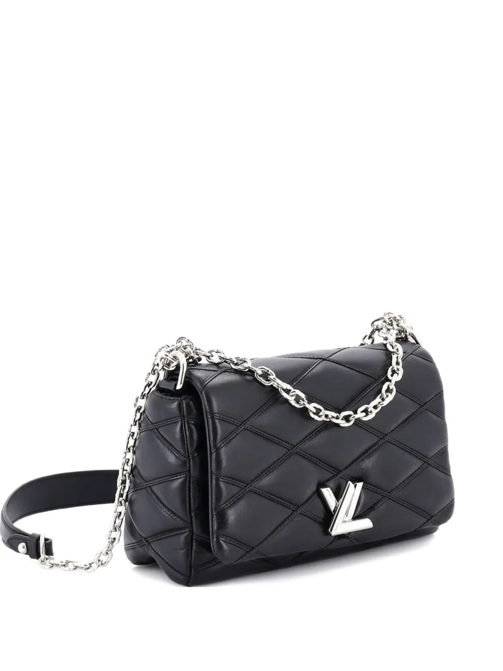 Louis Vuitton Pre-Owned GO-14 Handbag Malletage Leather MM shoulder bag - Black