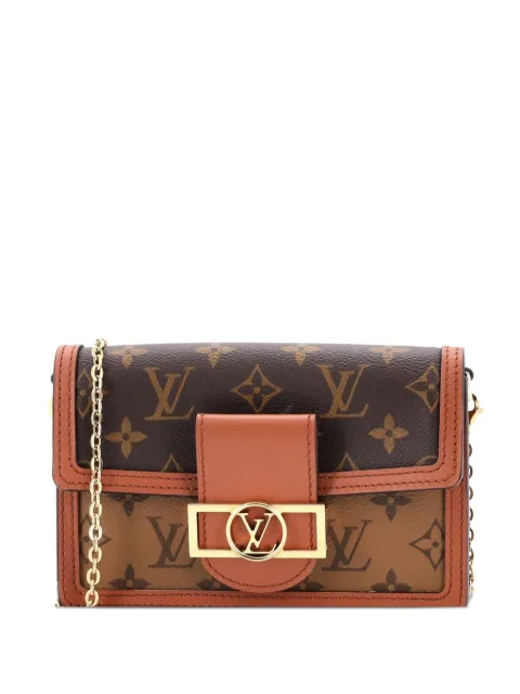 Louis Vuitton Pre-Owned Dauphine Chain Wallet Reverse Monogram Canvas clutch bag