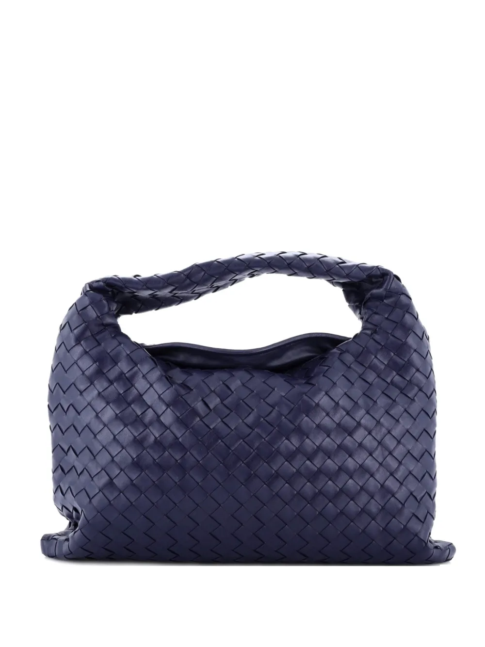 Bottega Veneta Pre-Owned Hop Intrecciato Leather Small hobo bag - Blu