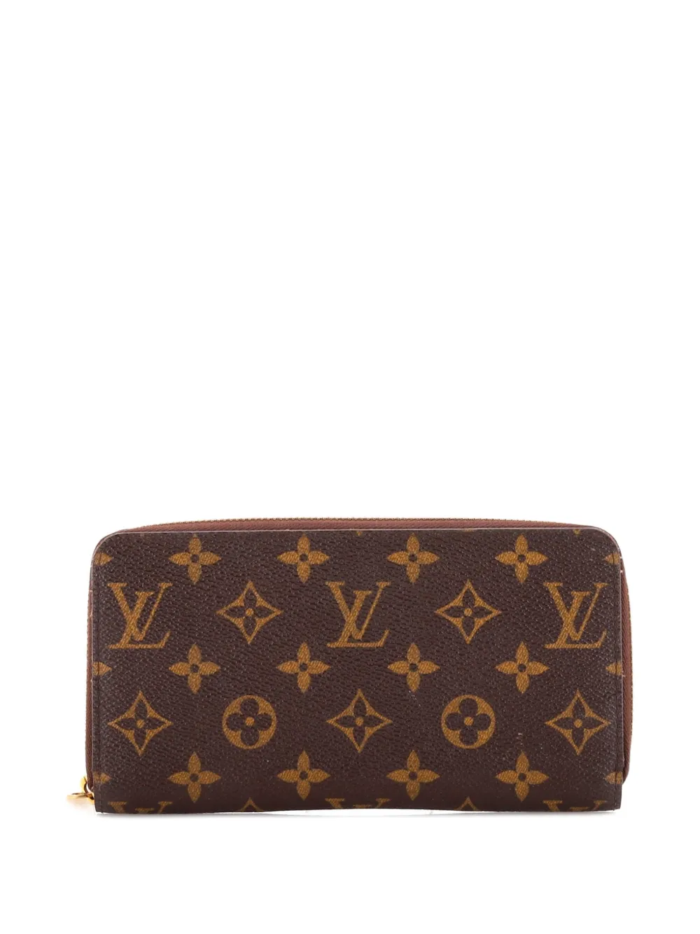 Pre-owned Louis Vuitton Zippy Wallet Monogram Canvas Small Wallets In Brown