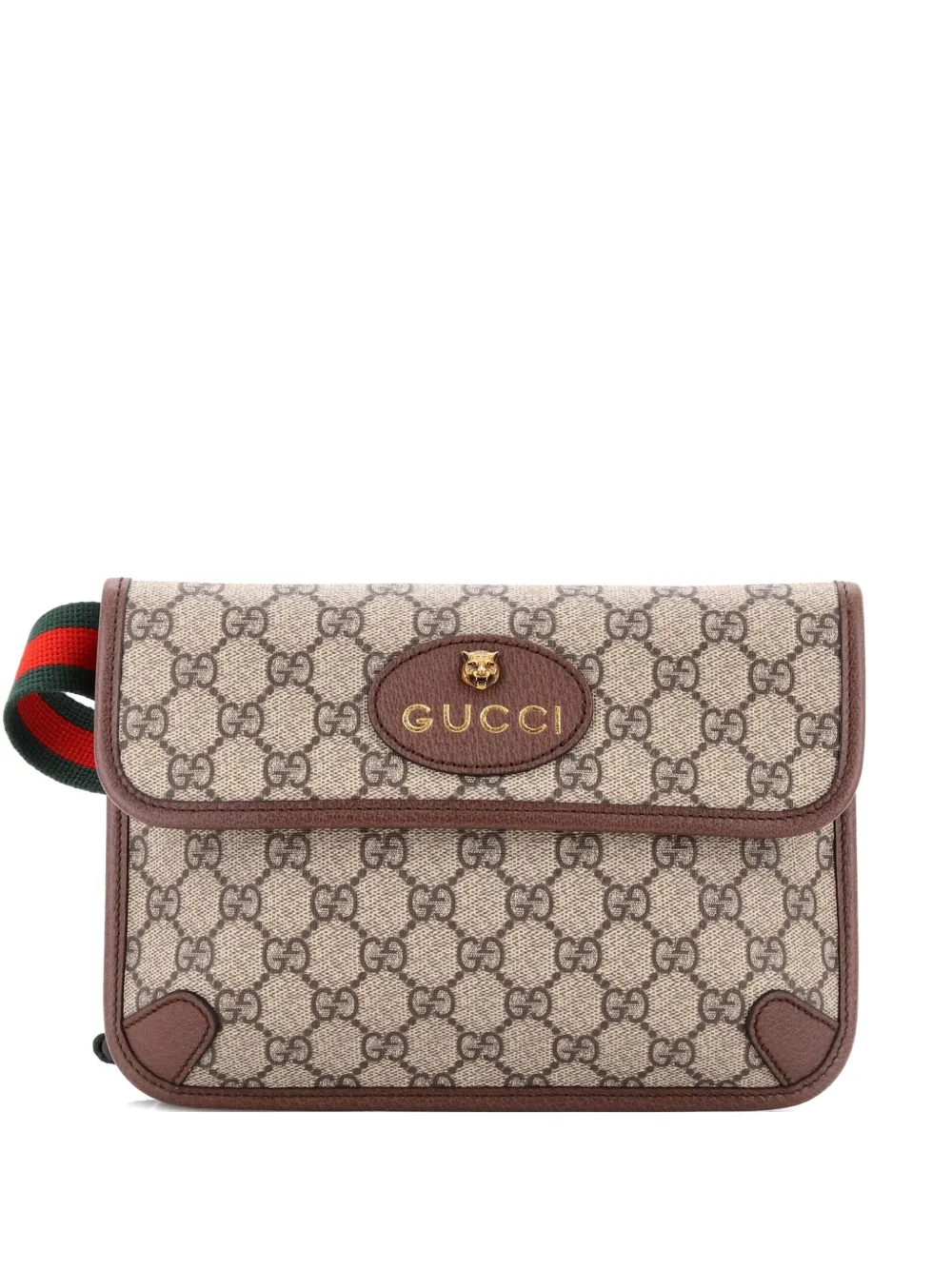 Gucci Pre-Owned Neo Vintage Flap GG Coated Canvas belt bag - Marrone