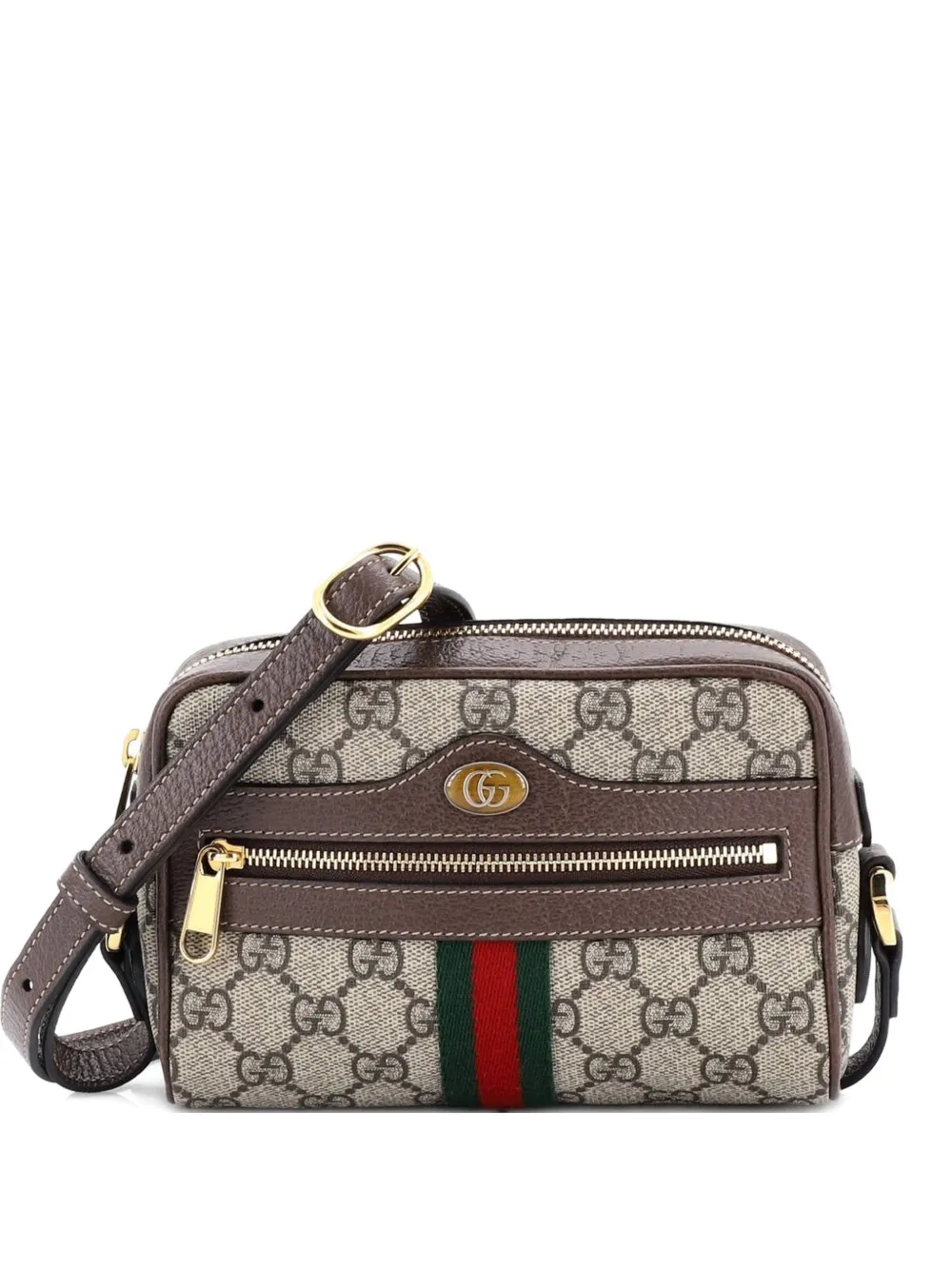 Gucci Pre-Owned Ophidia Shoulder Bag GG Coated Canvas Mini crossbody bag - Marrone