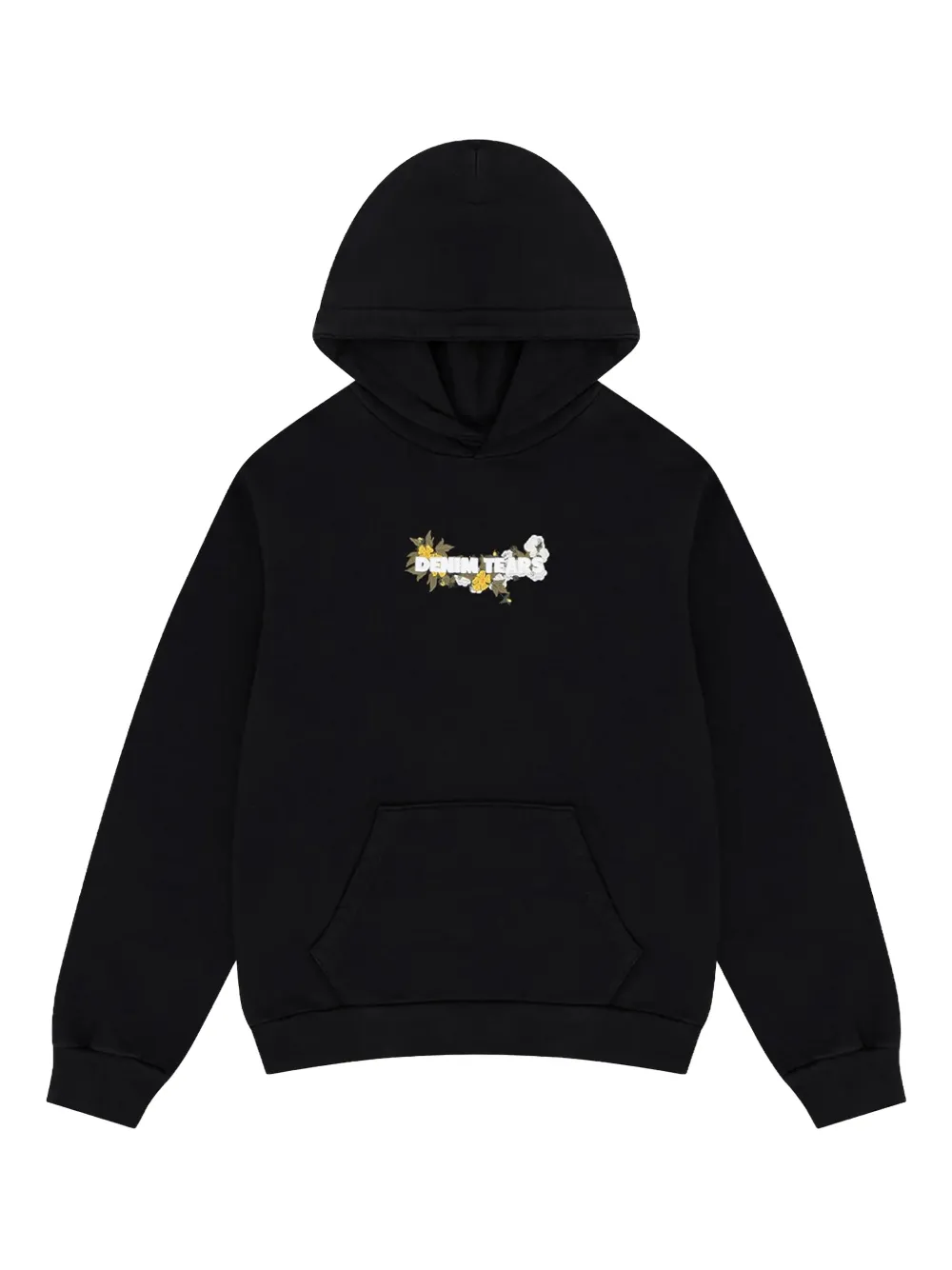 Denim Tears floral-print hoodie - Nero