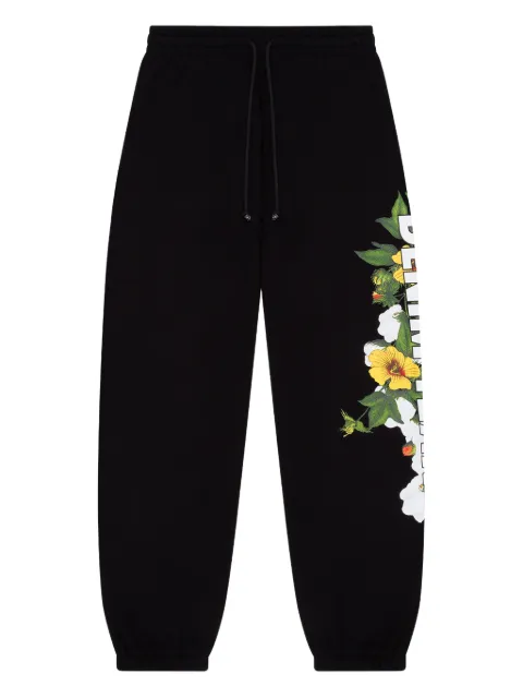 Denim Tears floral-detail logo-print track pants
