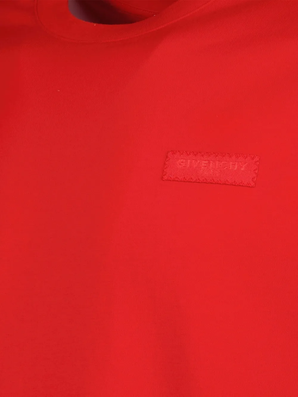 Givenchy T-shirt met logopatch Rood