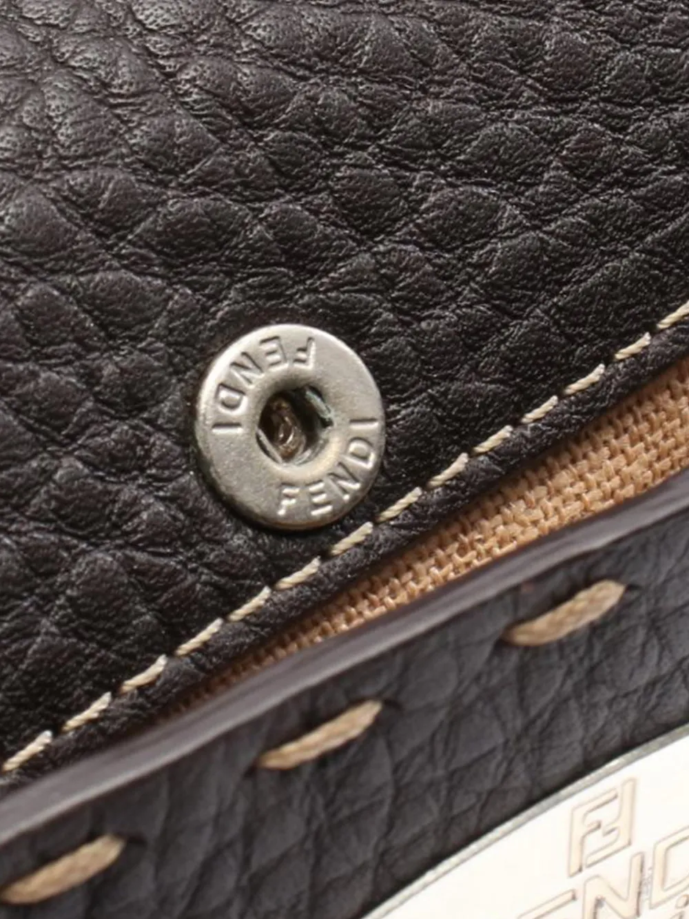 FENDI Pre-owned 2010-2025 Leather Selleria Crossbody Bag In Brown