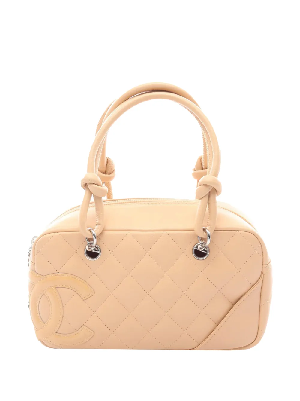 CHANEL Pre-Owned 2005-2006 Mini Lambskin Cambon Ligne Bowling Bag shoulder bag - Marrone