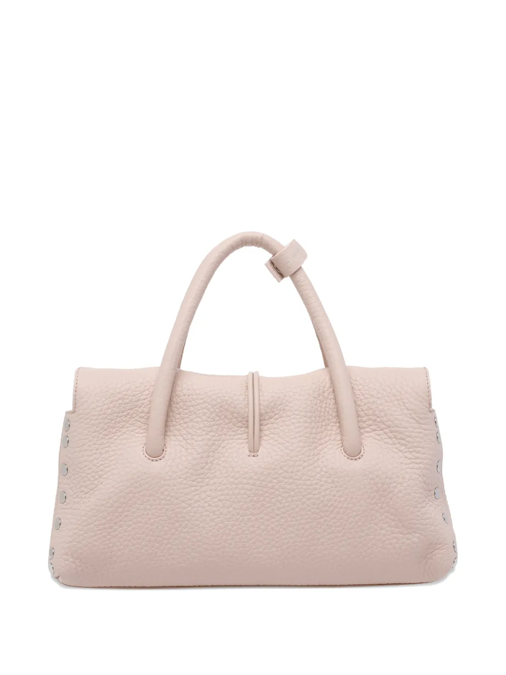 Zanellato Dott shopper met handvat en studs Beige