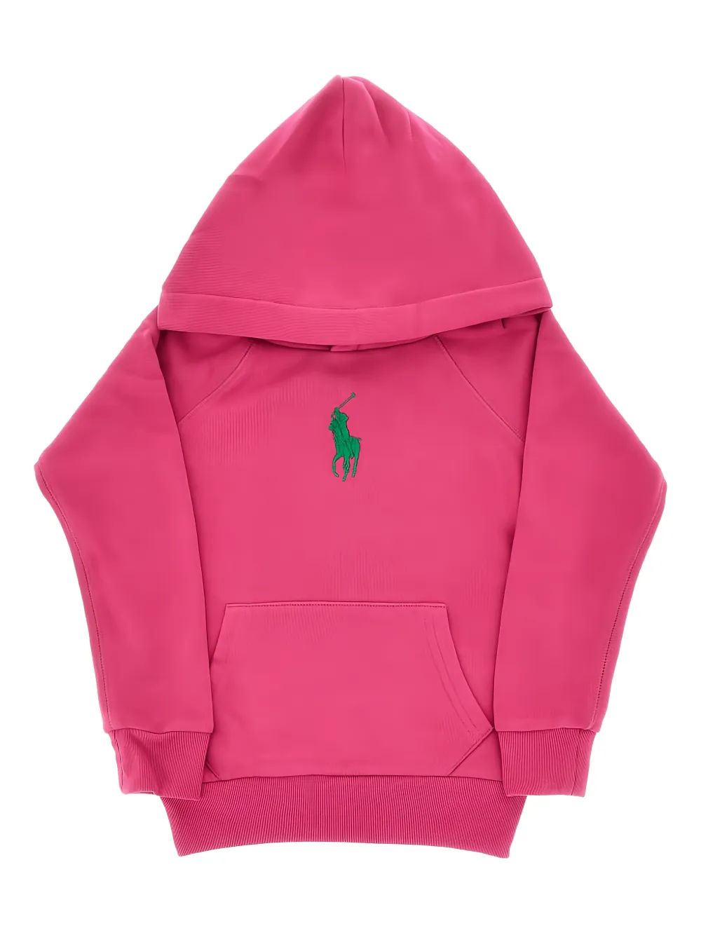 POLO RALPH LAUREN KIDS embroidered hoodie - Rosa