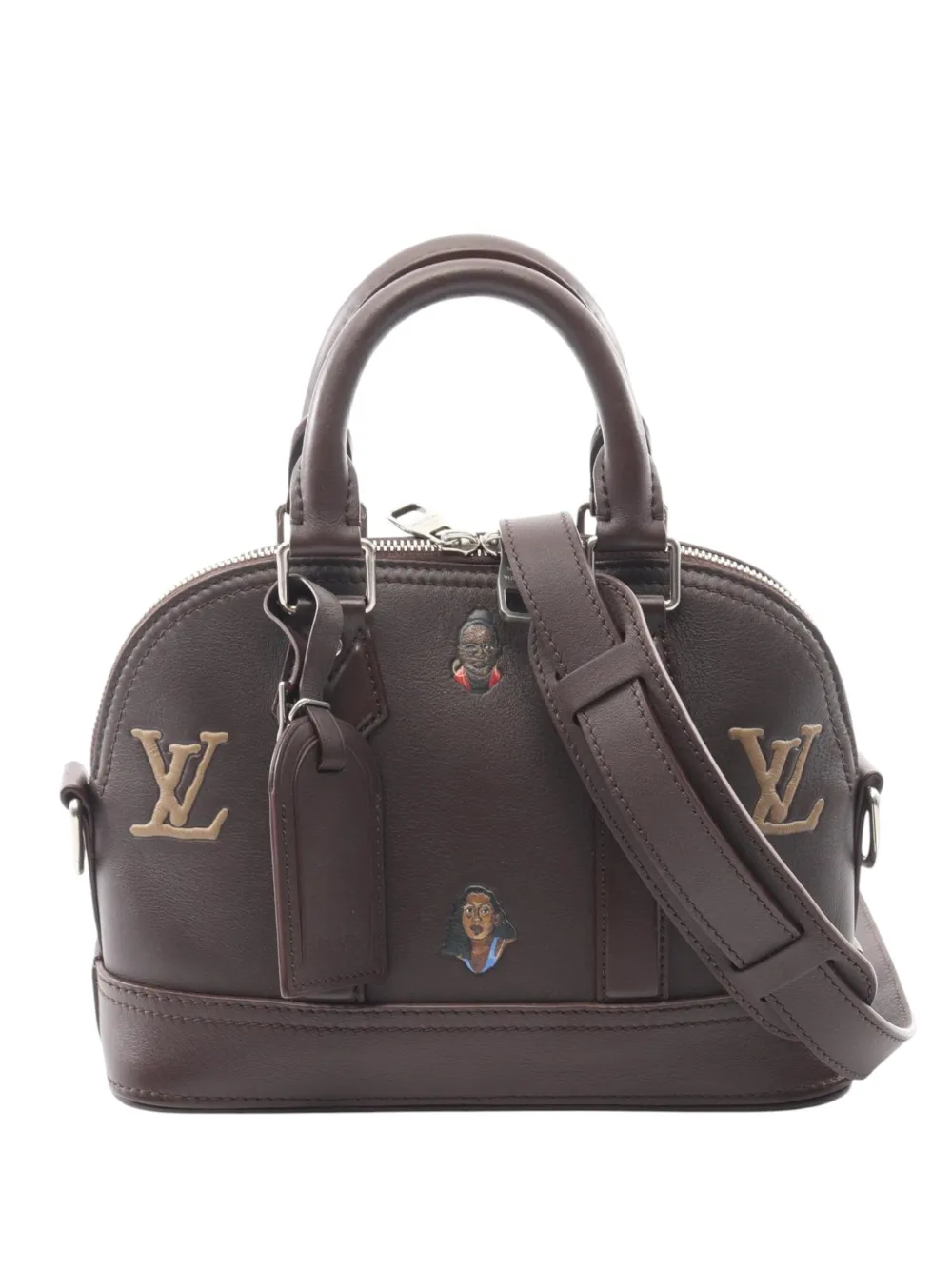 Louis Vuitton Pre-Owned 2021-2025 Henry Taylor Calfskin Alma 25 satchel - Brown