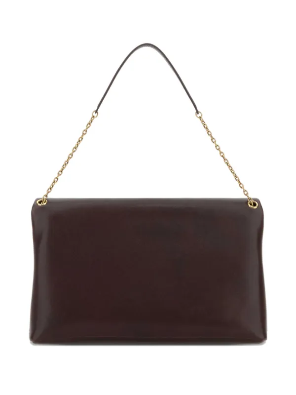 Saint Laurent XXL Cassandre Chain Shoulder Bag | Brown | FARFETCH JO