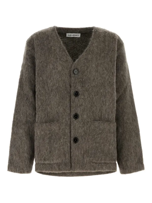 OUR LEGACY Mud Hairy カーディガン | グレー | FARFETCH JP