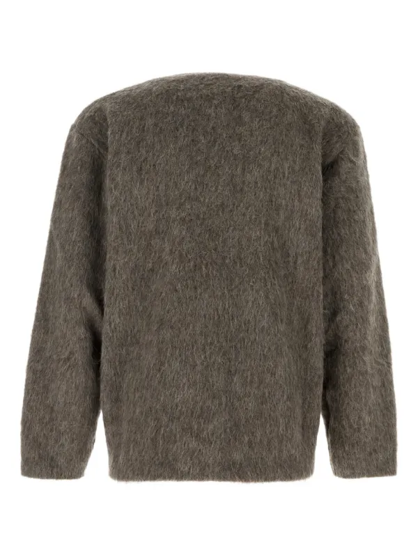 OUR LEGACY Mud Hairy Texture Cardigan | Grey | FARFETCH JO