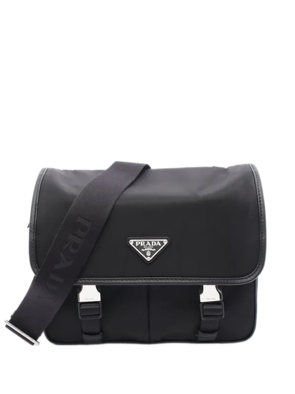 Prada Pre-Owned 2013-2025 レザートリム テスート メッセンジャー
