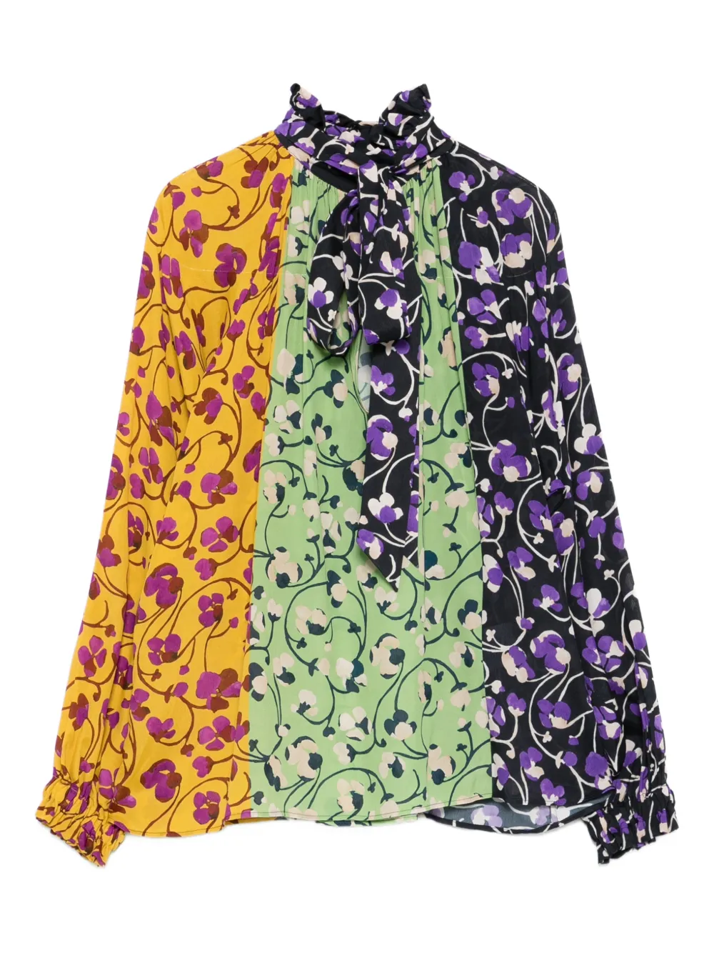 La DoubleJ floral-pattern blouse - Giallo