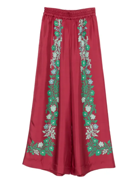 La DoubleJ floral-print trousers