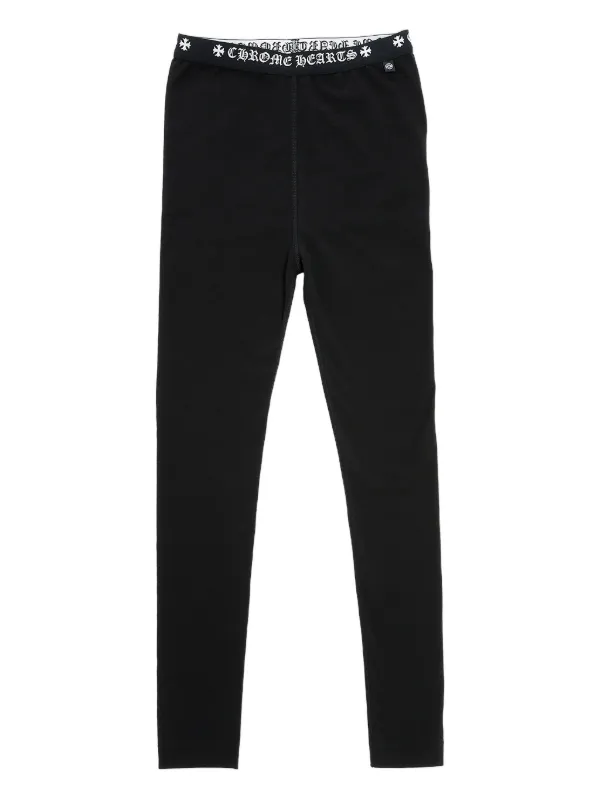 CHROME HEARTS ブラックレギンス Chrome Hearts ロゴ レギンス | ブラック | FARFETCH JP