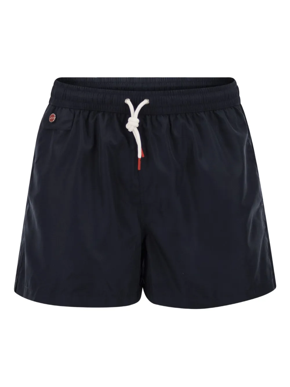 Kiton logo-detail elasticated swim shorts - Blu