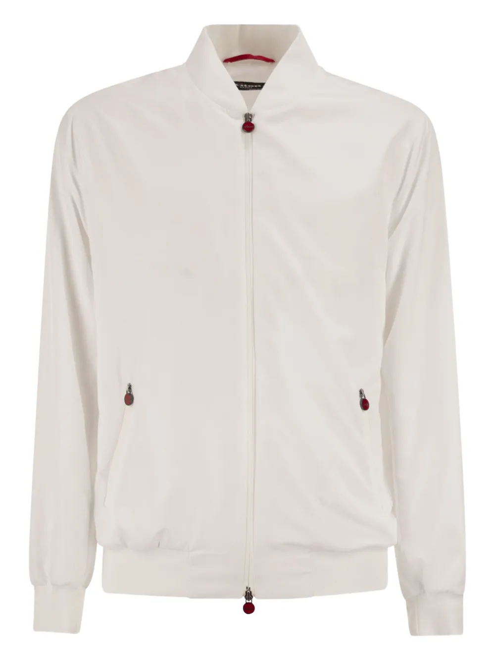 Kiton lightweight zip sweatshirt - Bianco