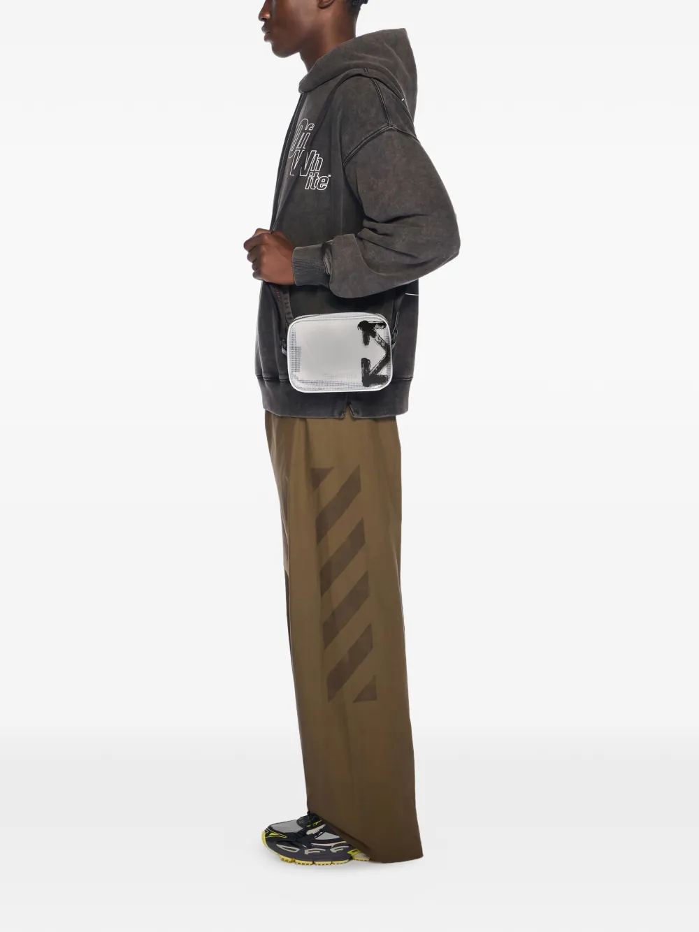 Off-White Heritage ripstop messenger bag - Wit